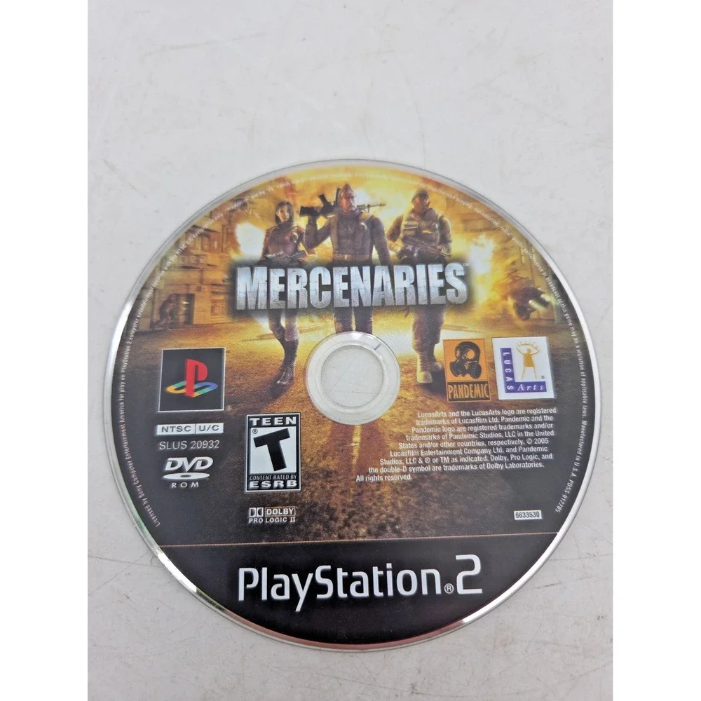 Mercenaries (PlayStation 2 PS2) - Disc Only - Tested Very Good